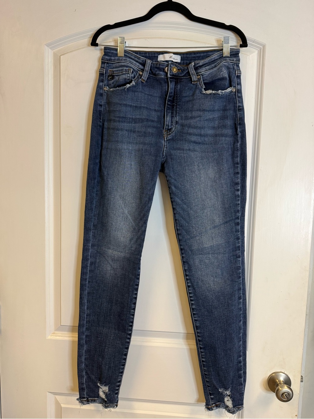 KanCan Stella High Rise Distressed Skinny Jeans 13/30 28” Inseam